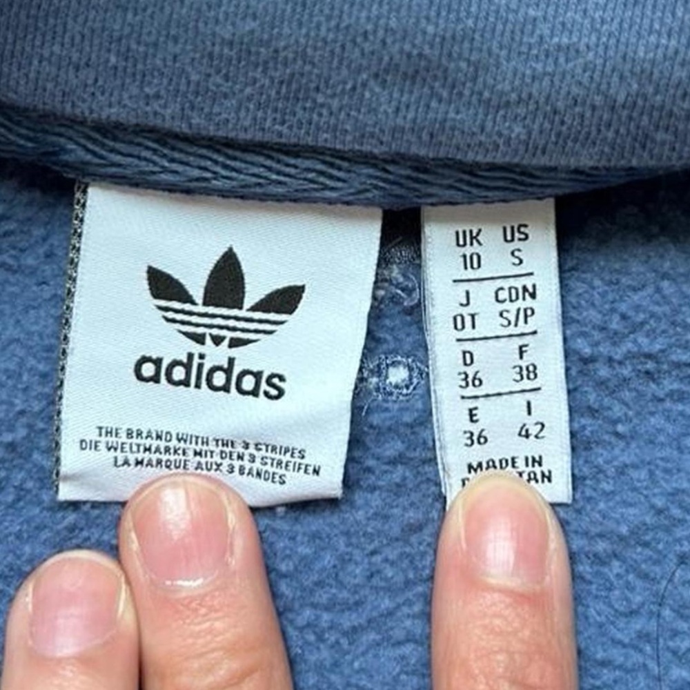 Adidas Blue Pullover Pullover - Size S - Picture 4 of 4